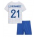 Frankrijk Lucas Hernandez #21 Babykleding Uitshirt Kinderen WK 2022 Korte Mouwen (+ korte broeken)